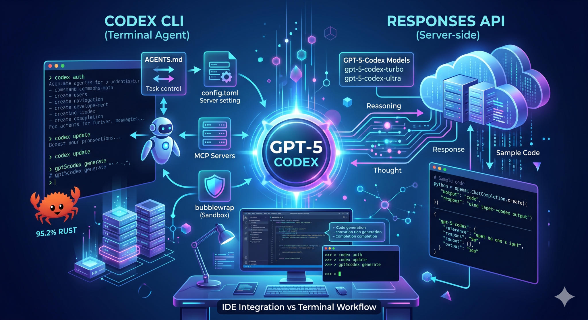 GPT-5 Codex CLI 사용법 7단계 — 설치·인증·API 호출·에이전트 태스크